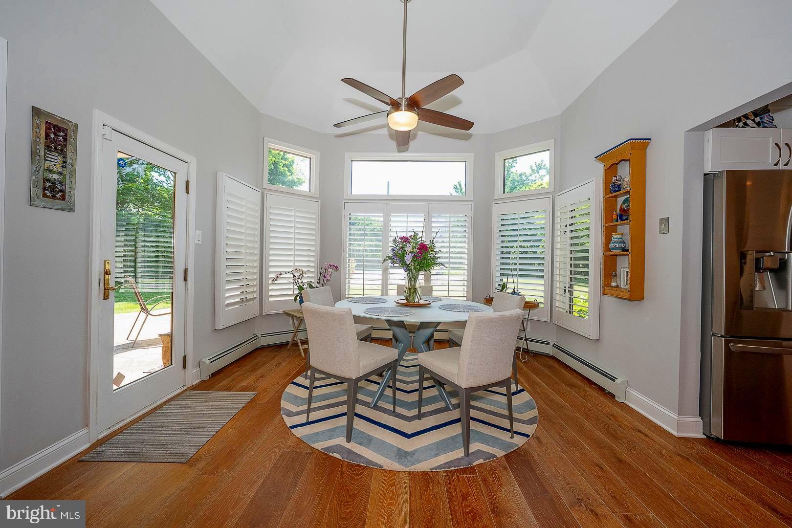 1436 Hillside Road Wynnewood, PA 19096 - Photo 17 of 42 Vaulted Ceiling Breakfast Room exit to patio