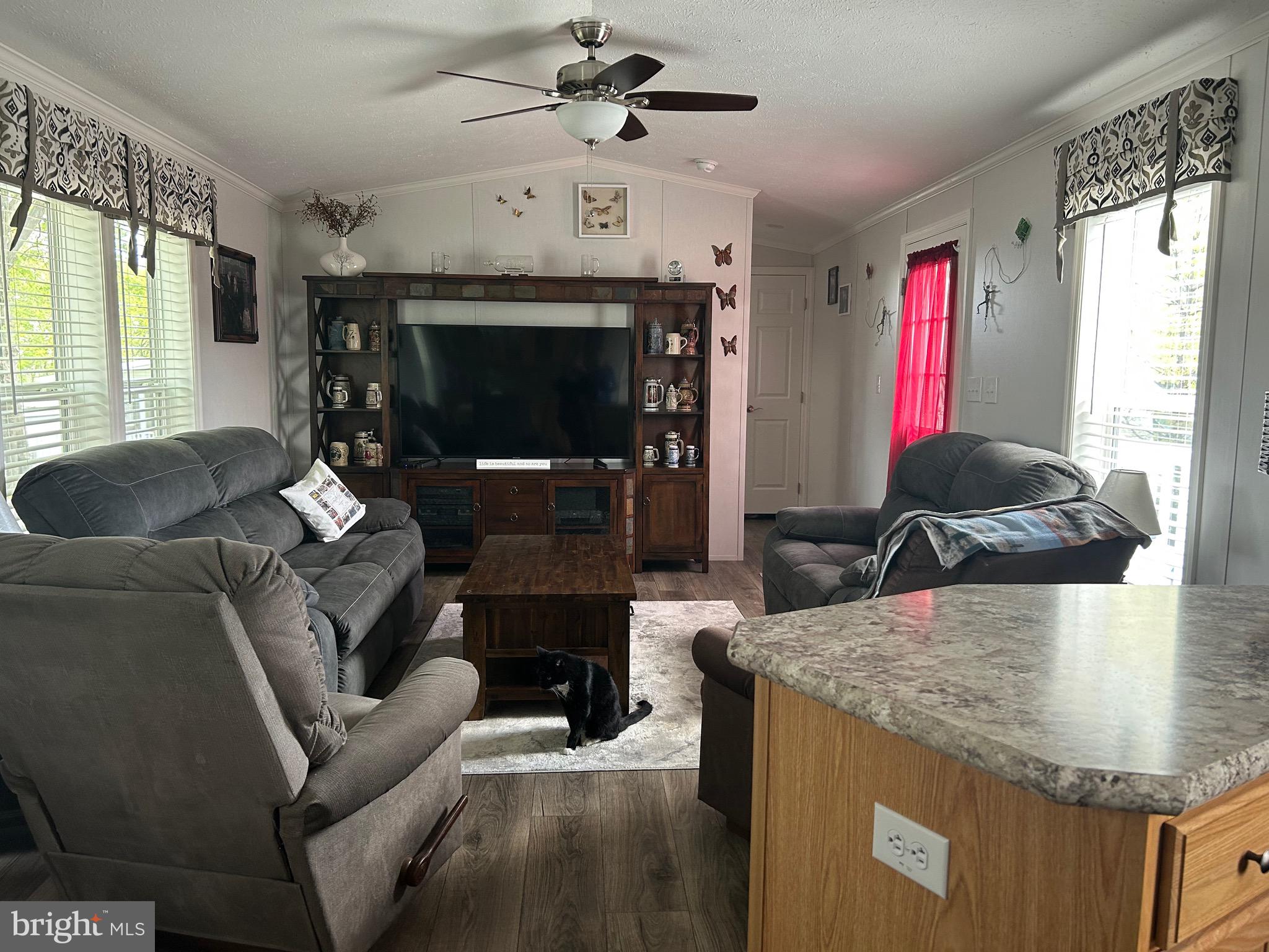 18 Jade Drive Lititz, PA 17543 - Photo 19 of 39 a living room with furniture a flat screen tv and a fireplace