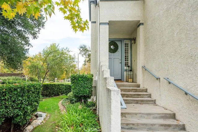 a view of a entryway door of the house