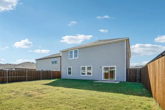 a backyard of a house