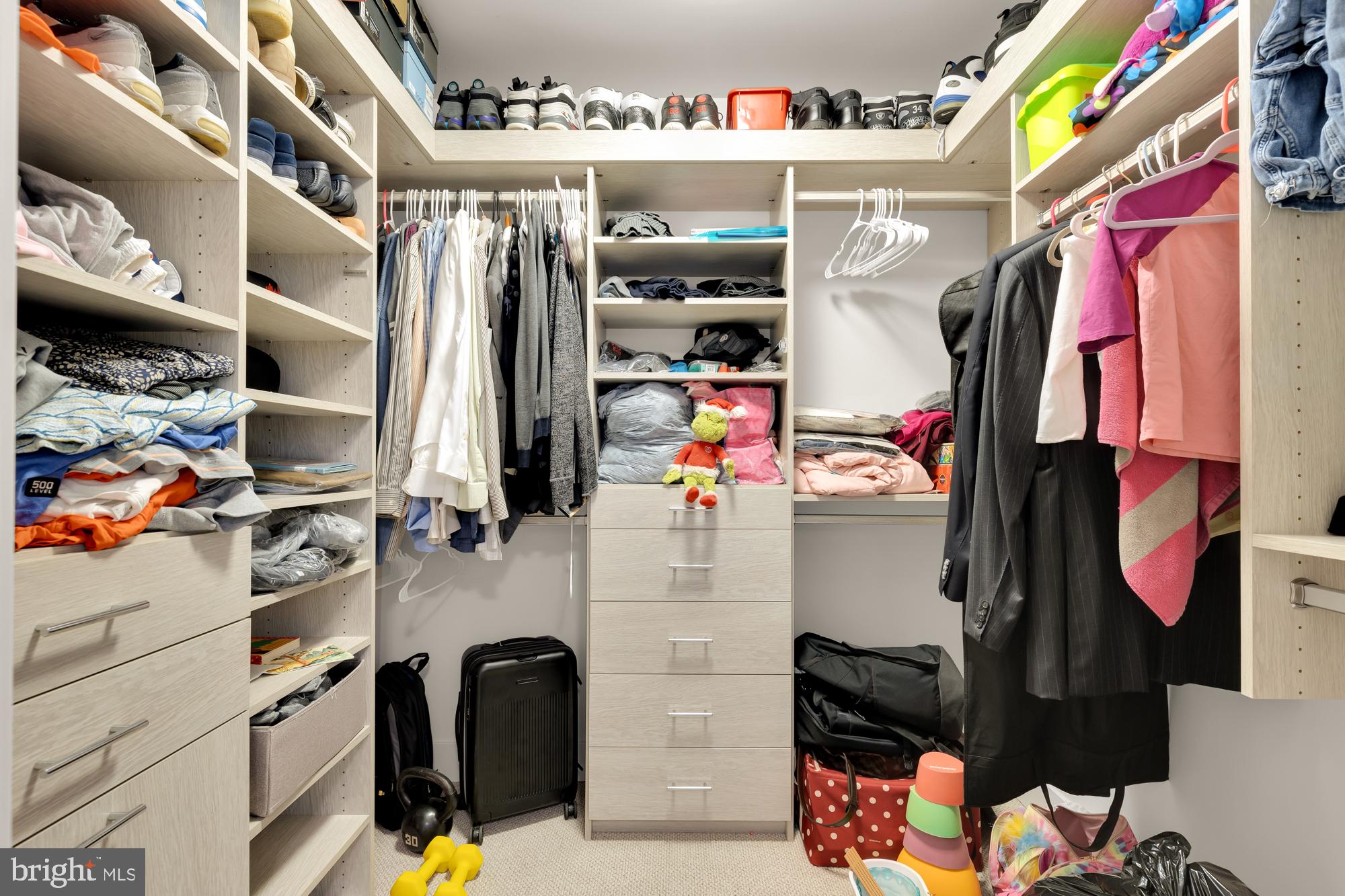 45 Sutton Square Southwest, Unit 706 Washington, DC 20024 - Photo 25 of 51 a view of walk in closet with clothes and shoes