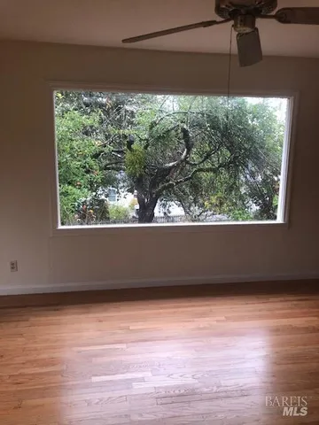 a view of a lot of a window in an empty room