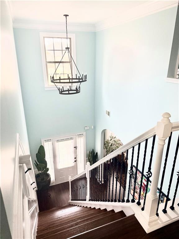 132 Luke Cove Hampton, GA 30228 - Photo 20 of 36 a view of entryway and hall with wooden floor
