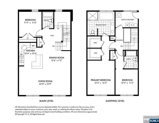 front view of multiple houses
