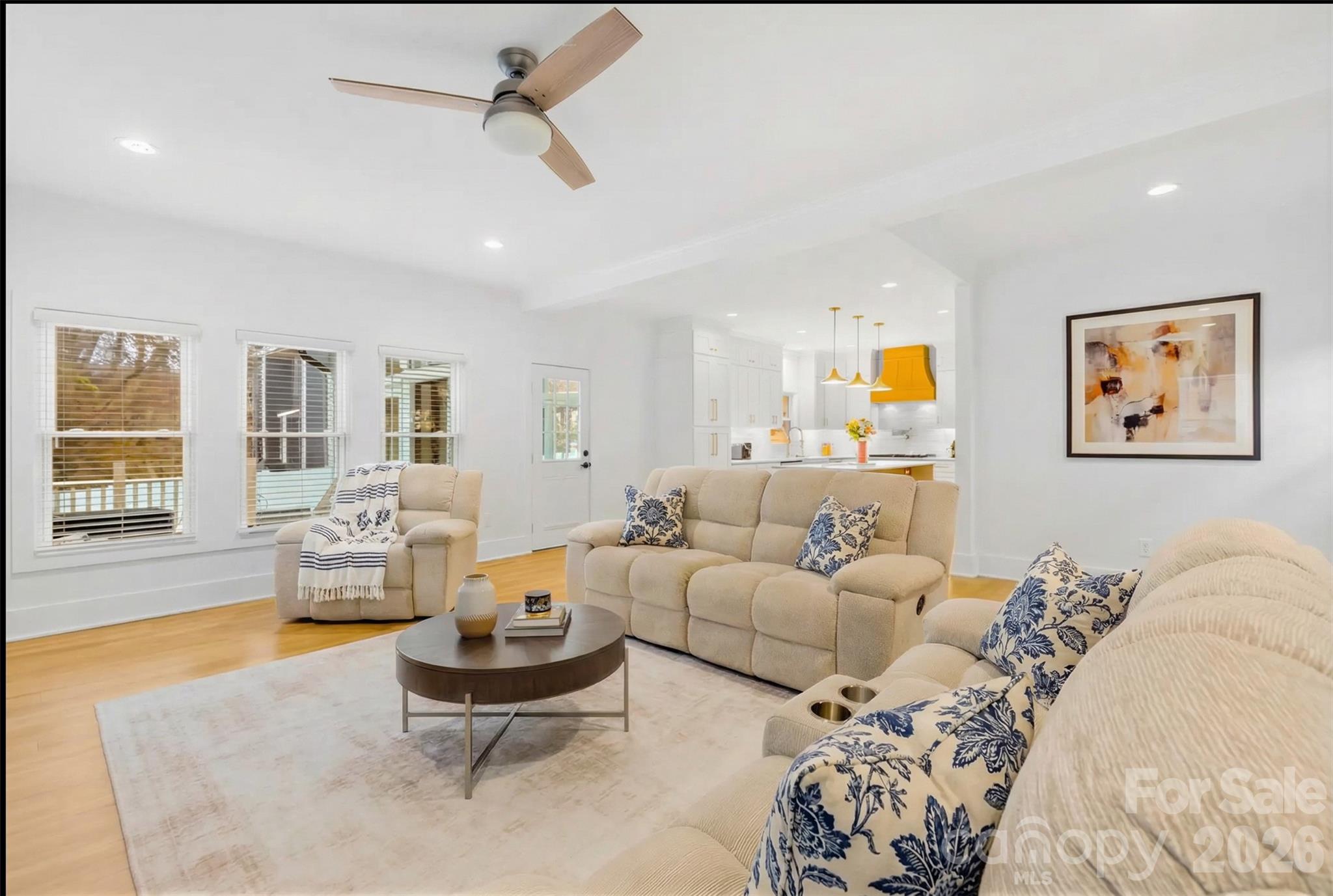 18441 Davidson-Concord Road Davidson, NC 28036 - Photo 12 of 36 a living room with furniture and wooden floor