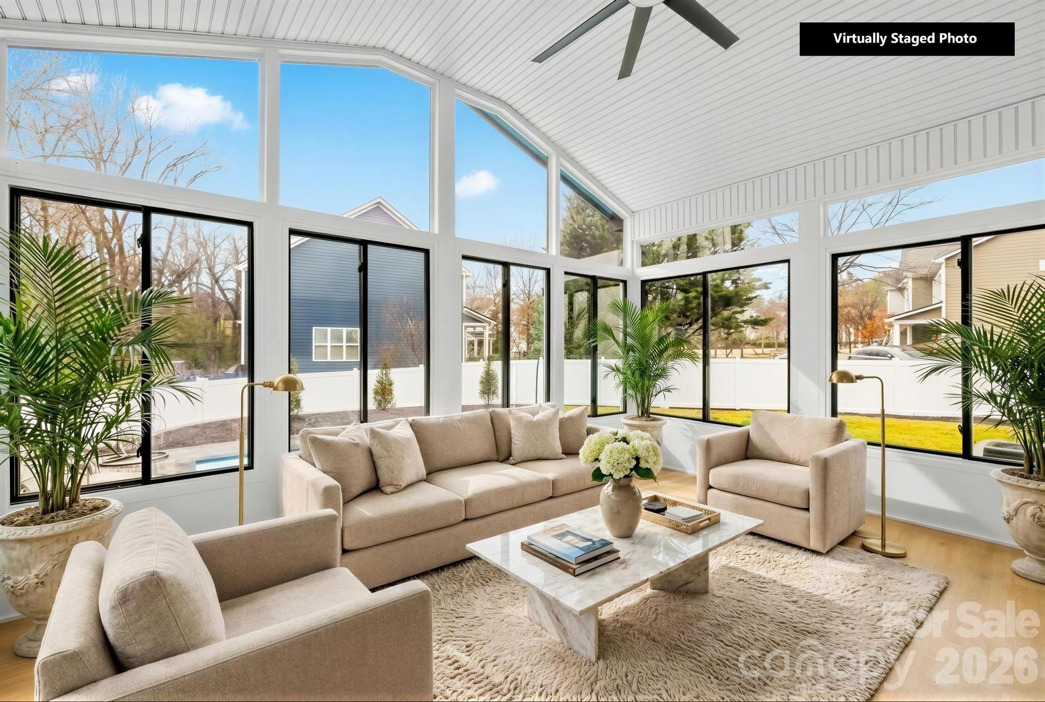 18441 Davidson-Concord Road Davidson, NC 28036 - Photo 14 of 36 a living room with furniture and a large window