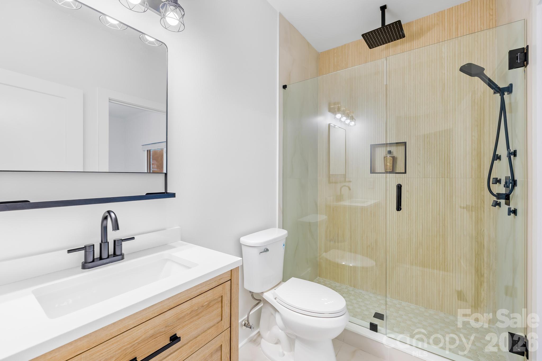 18441 Davidson-Concord Road Davidson, NC 28036 - Photo 17 of 36 a bathroom with a sink a toilet and shower