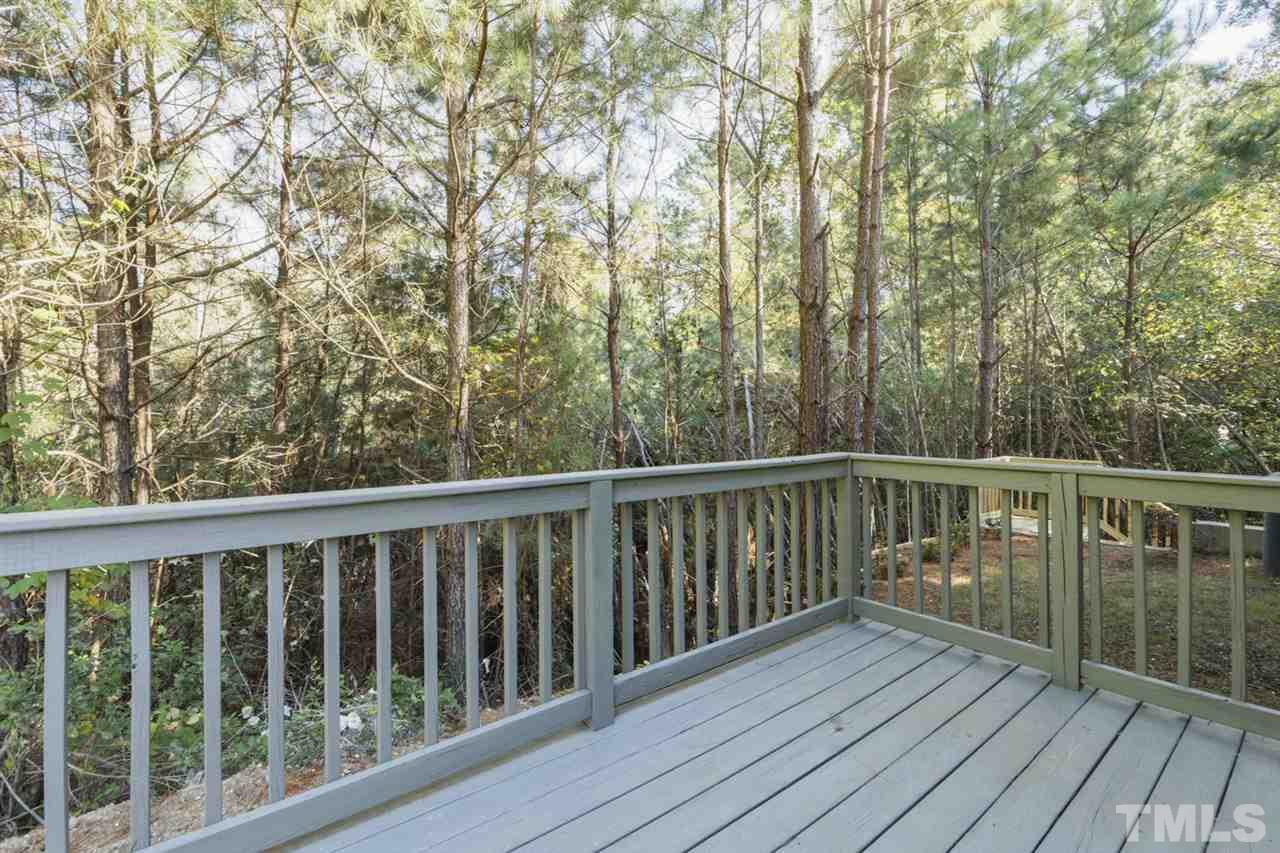 5056 Babbling Brook Drive Raleigh, NC 27610 - Photo 24 of 28 private backyard with wonderful view.Enjoy your cookout in huge deck