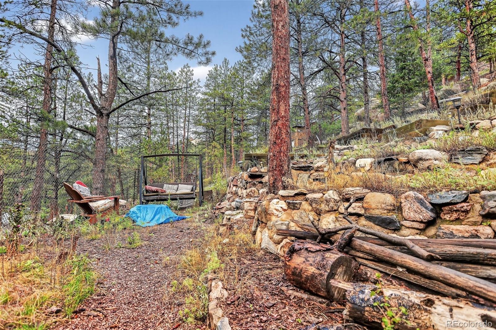 27403 Schuyler Gulch Road Pine, CO 80470 - Photo 37 of 40 a view of a park with large trees
