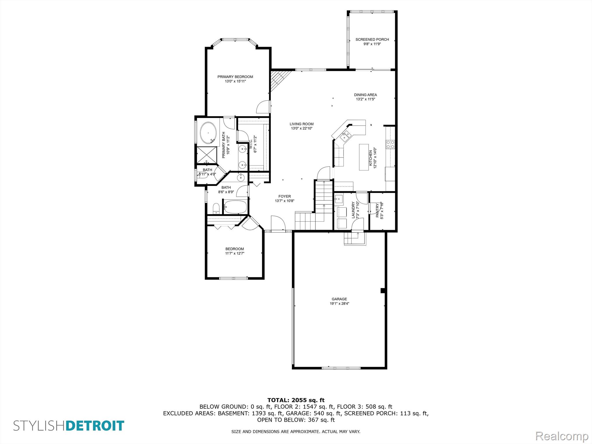 4703 Oakhurst Ridge Road Clarkston, MI 48348 - Photo 40 of 41 Main Level Floor Plan