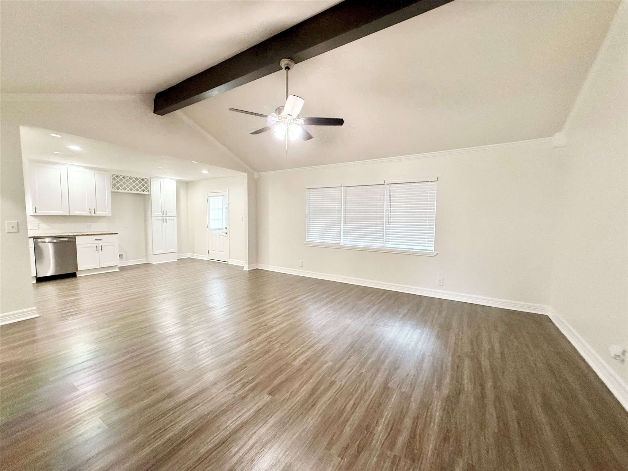 477 Oyster Creek Court Richwood, TX 77531 - Photo 7 of 33 wooden floor in an empty room with a window