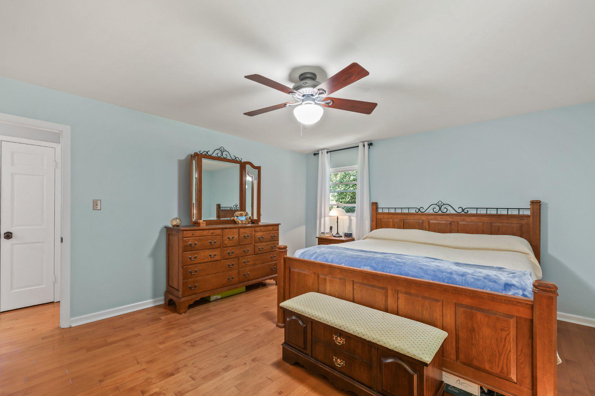 7357 Auburn Mill Road Warrenton, VA 20187 - Photo 10 of 35 Serene bedroom w/natural light & new hardwood fls