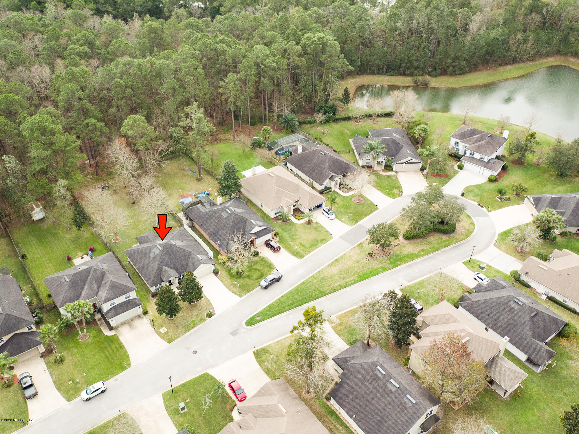 1261 Ribbon Road Jacksonville, FL 32259 - Photo 2 of 33 an aerial view of residential house with outdoor space