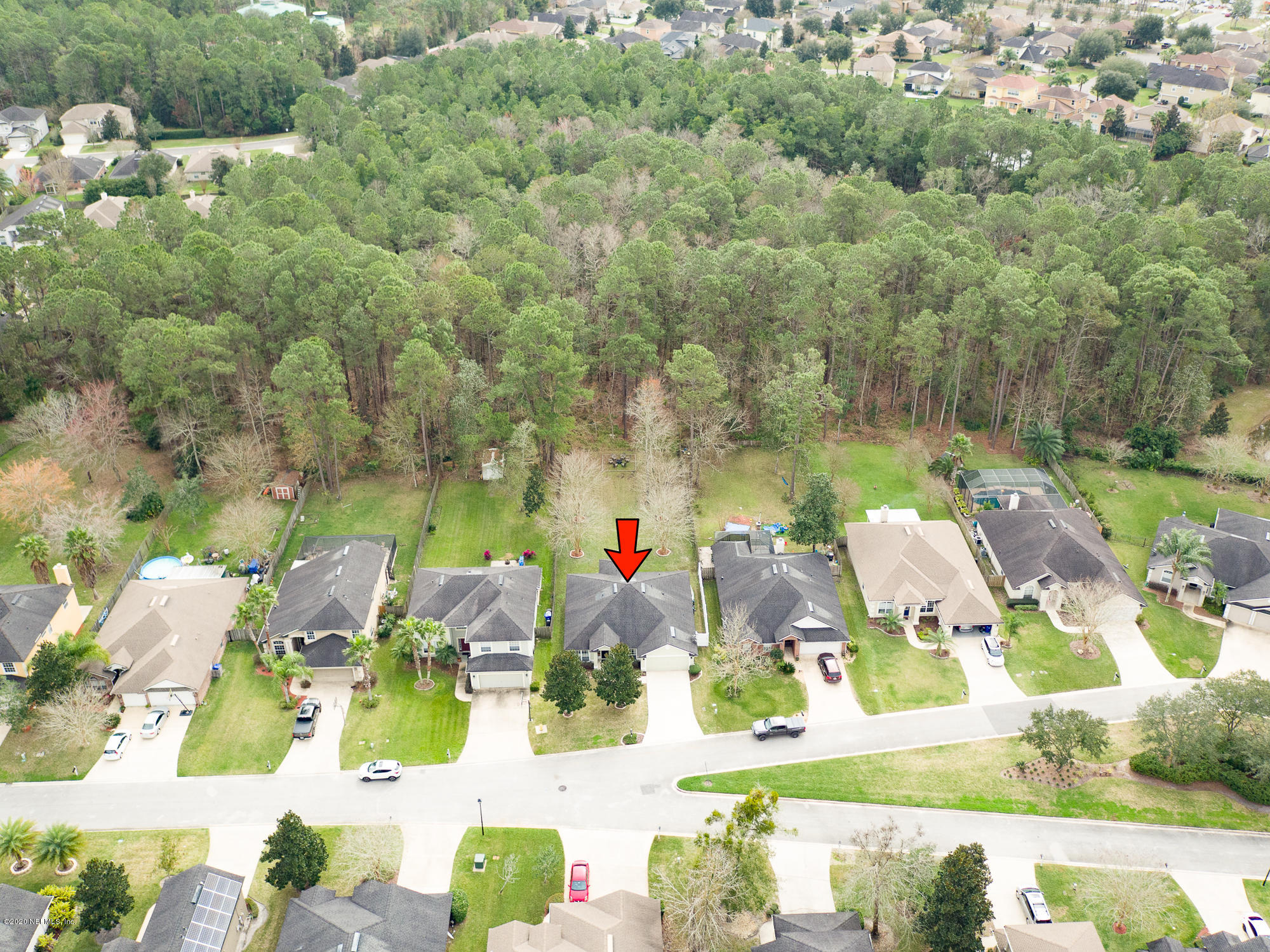 1261 Ribbon Road Jacksonville, FL 32259 - Photo 3 of 33 an aerial view of residential houses with outdoor space