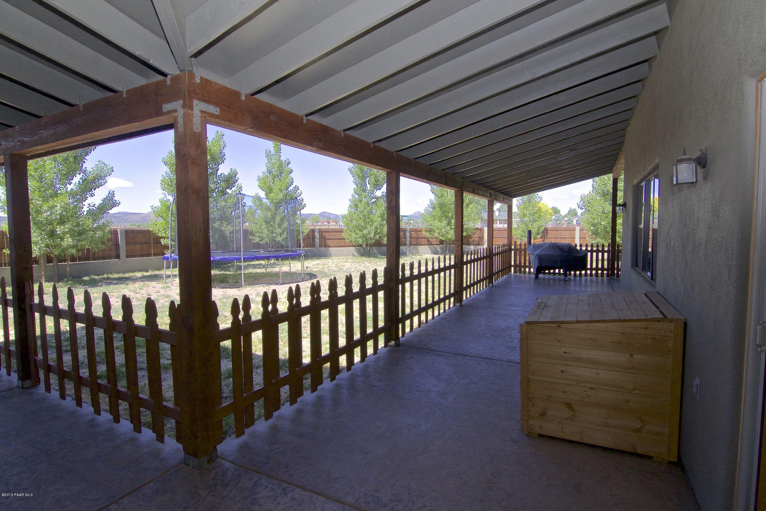 22150 North Rustic Ranch Road Paulden, AZ 86334 - Photo 32 of 33 Covered rear deck