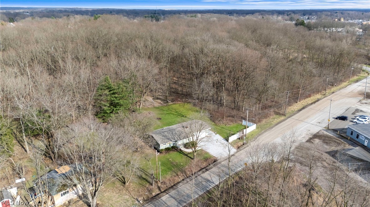 1835 Windham Road Newton Falls, OH 44444 - Photo 36 of 40 Drone / aerial view of a heavily wooded area