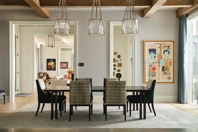 a view of a balcony with chair and wooden floor