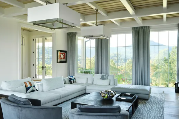 a view of outdoor space with deck and yard