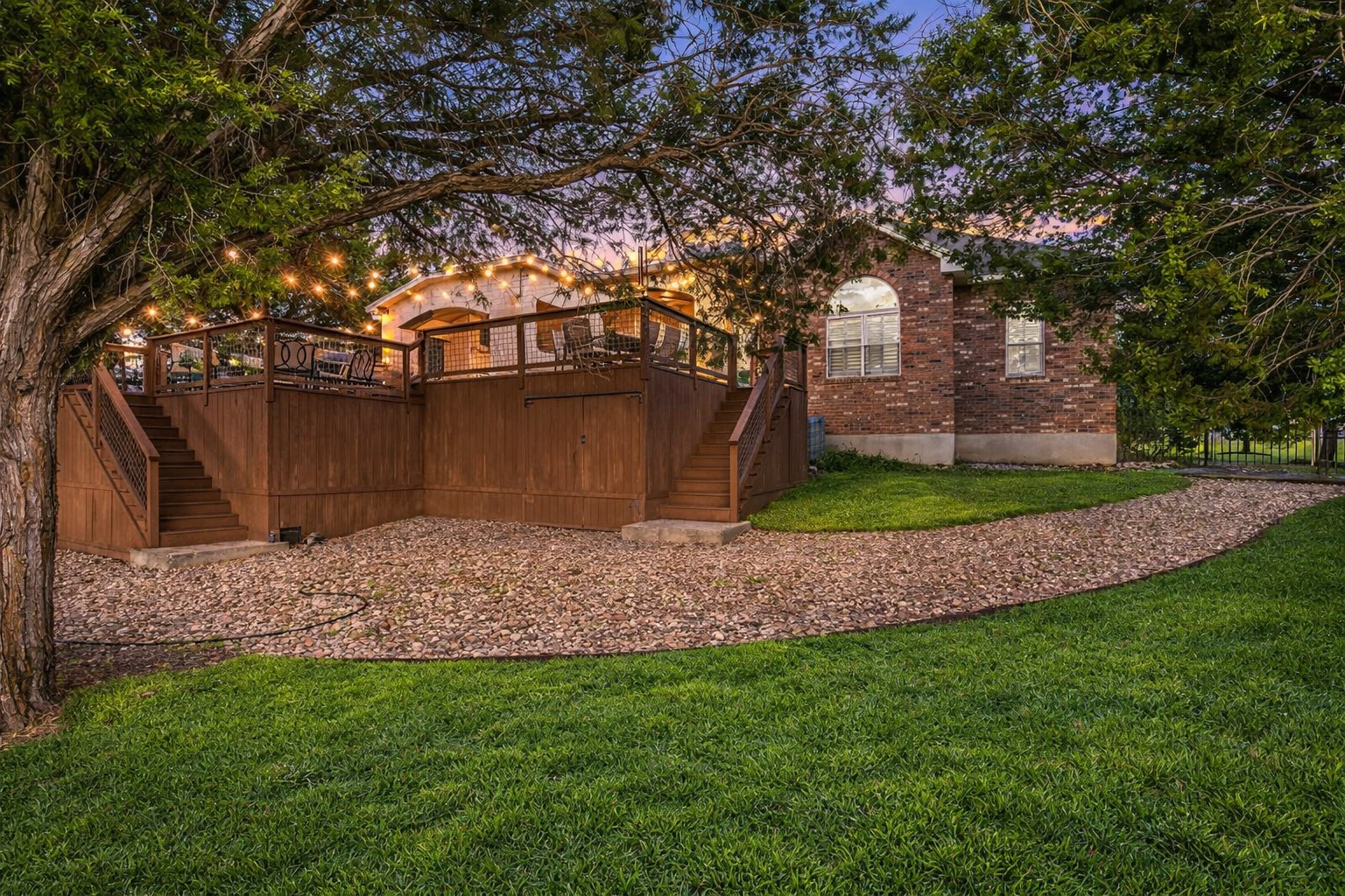 300 Wesley Ridge Drive Spicewood, TX 78669 - Photo 36 of 40 a view of backyard with green space