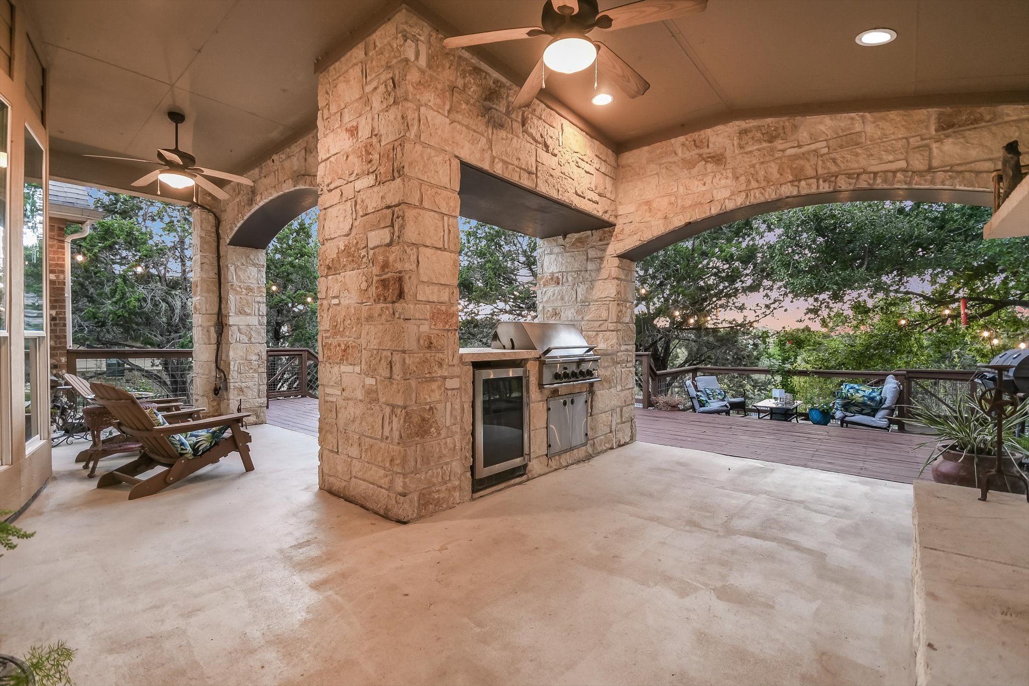 300 Wesley Ridge Drive Spicewood, TX 78669 - Photo 6 of 40 a view of an outdoor space with porch and furniture