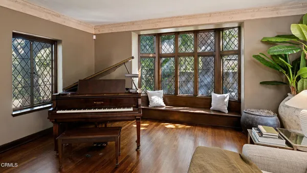 a view of a hallway view with staircase