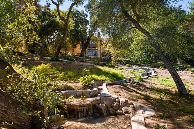 a backyard of a house