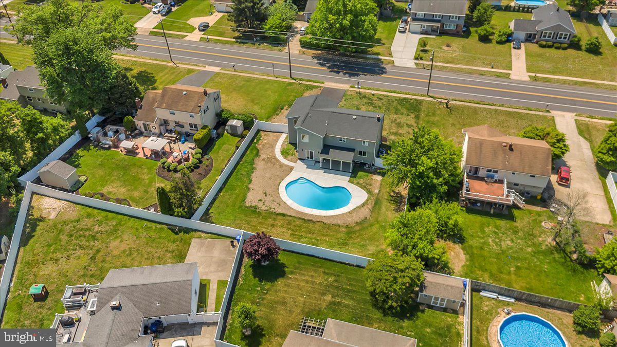 2504 Church Road Cinnaminson, NJ 08077 - Photo 73 of 79 an aerial view of a house with swimming pool and outdoor seating