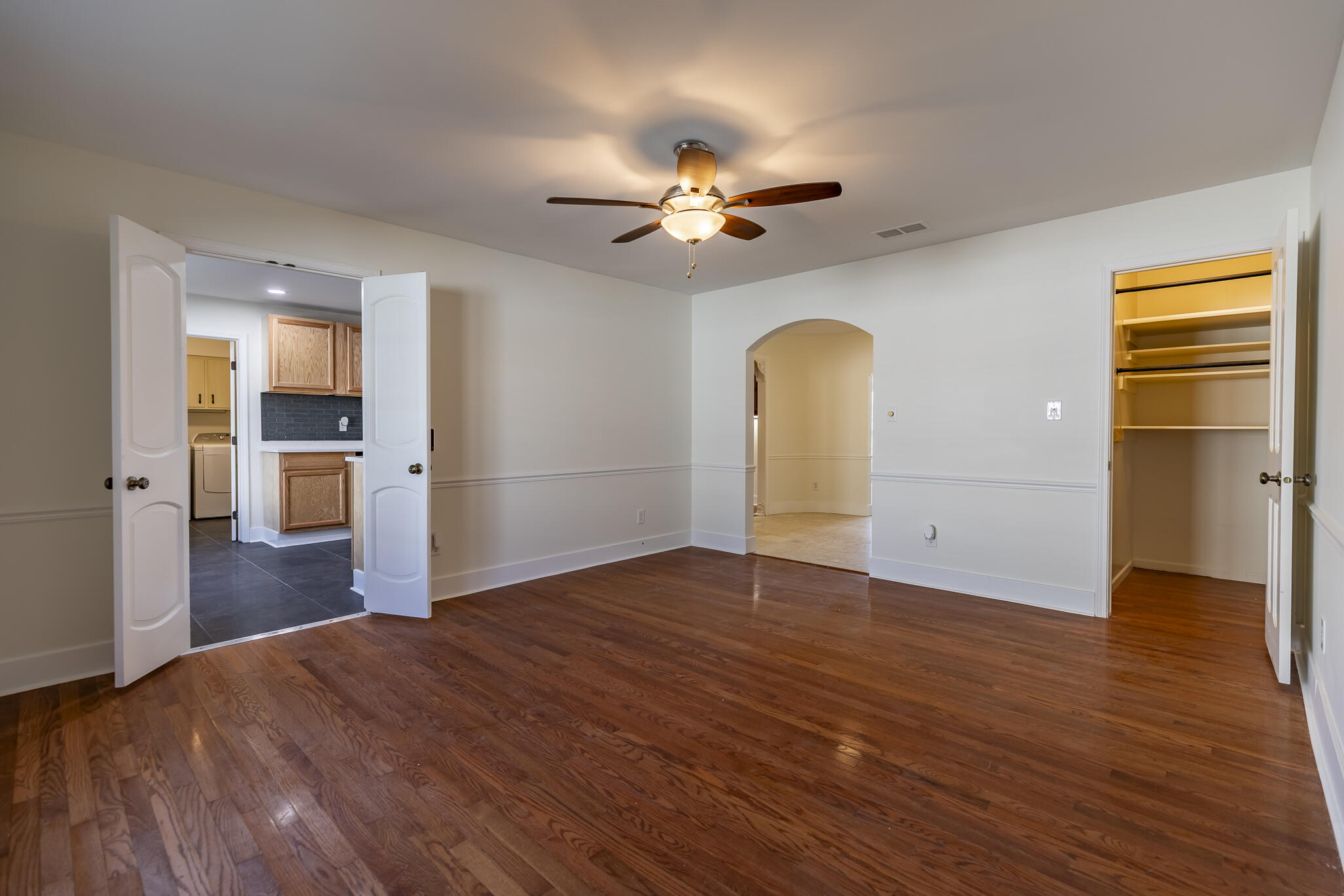2255 Bordeaux, Unit B1 Highland, IN 46322 - Photo 23 of 49 a view of empty room with wooden floor and fan
