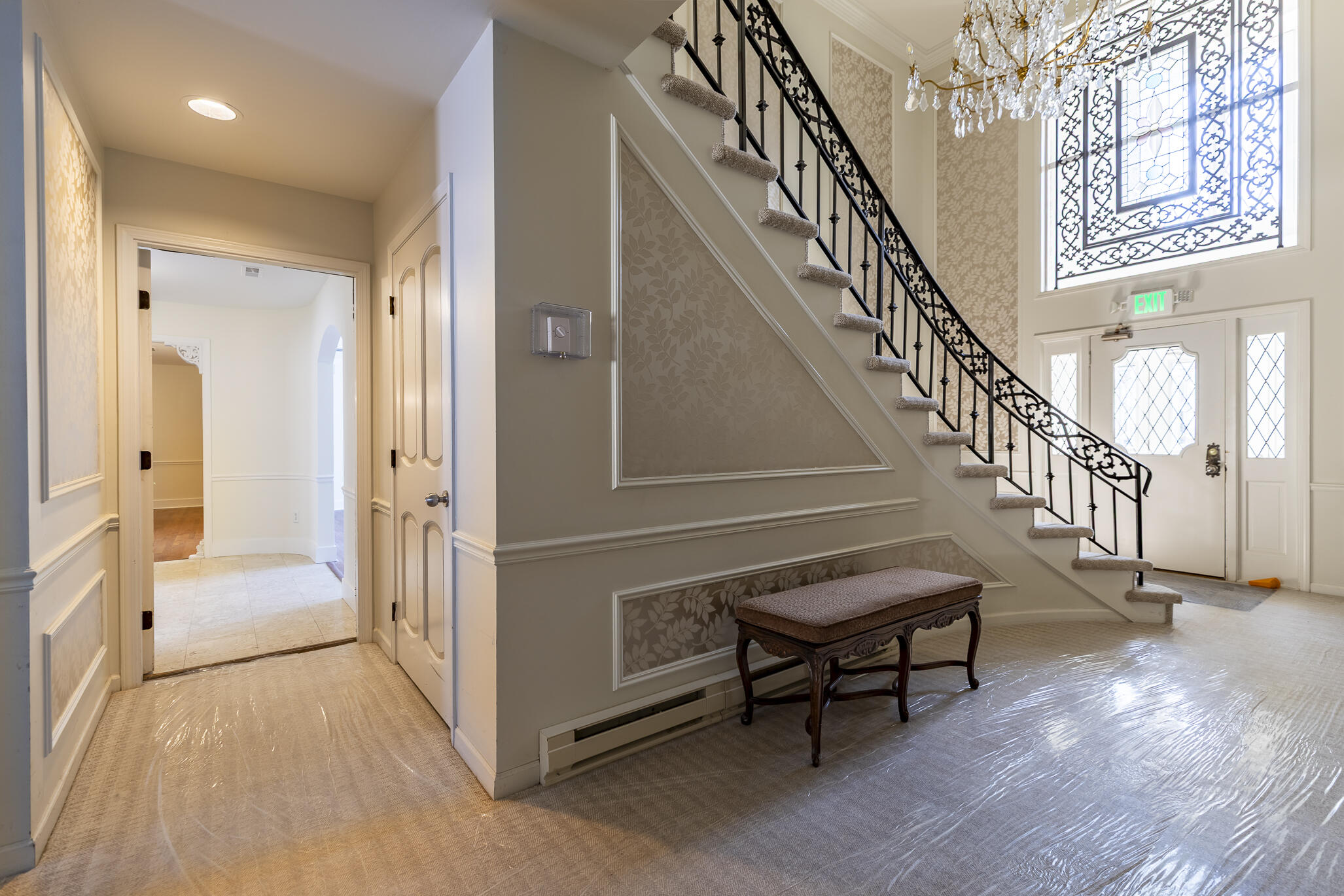 2255 Bordeaux, Unit B1 Highland, IN 46322 - Photo 10 of 49 a view of a hallway with an entryway and wooden floor