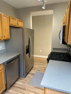 1529 South State Street, Unit 4B Chicago, IL 60605 - Photo 2 of 16 a kitchen with wooden cabinets and a stove top oven