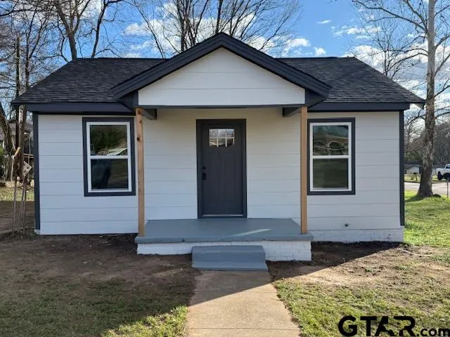 a front view of a house