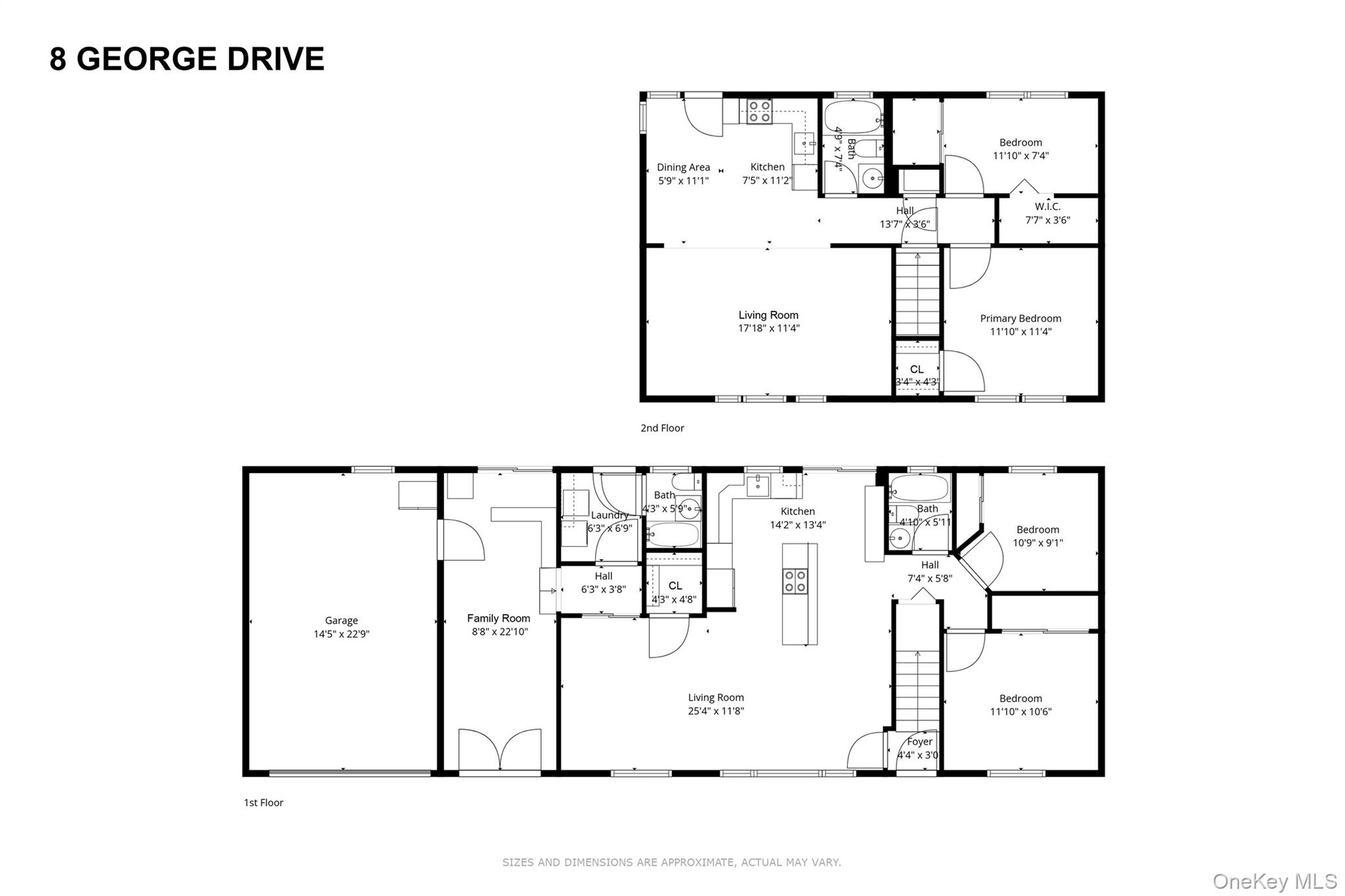 8 George Drive Mastic, NY 11950 - Photo 30 of 30 a picture of a floor plan