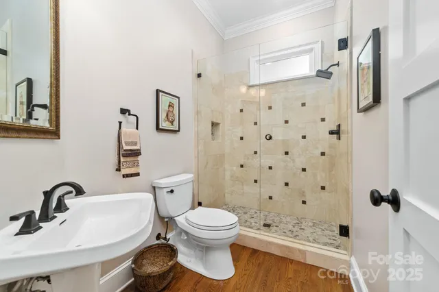 a bed room with a bed and furniture