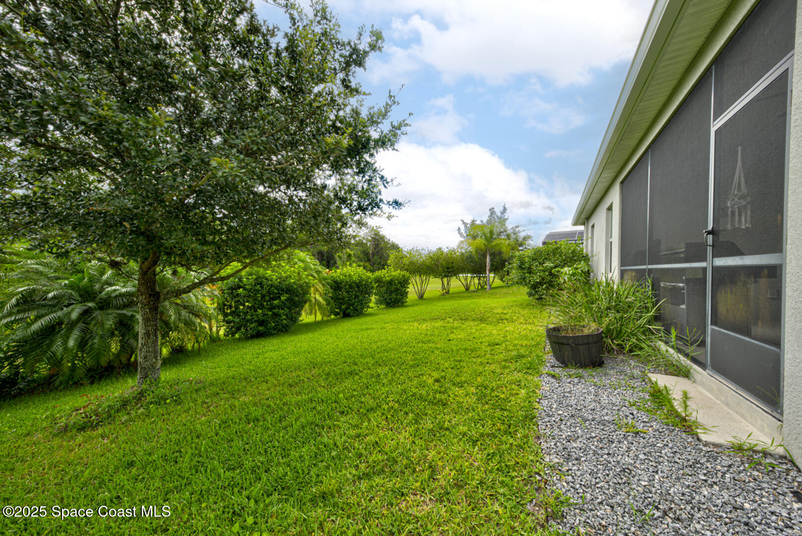 3142 Dark Sky Drive Harmony, FL 34773 - Photo 47 of 54 a view of a garden with potted plants