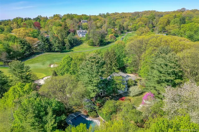 a view of a pathway with a yard
