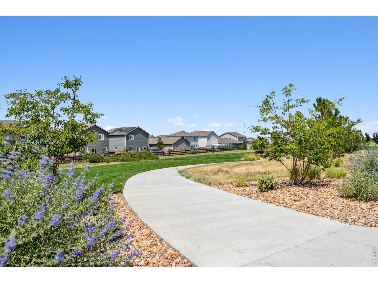 7465 Slate Place Frederick, CO 80530 - Photo 19 of 28 a view of a garden with a bench
