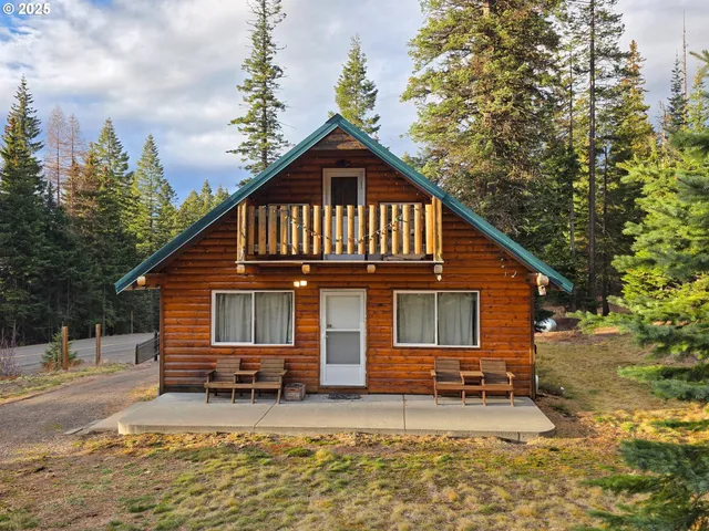 a view of a house with a patio