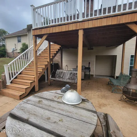 a view of a black and white checkered floor