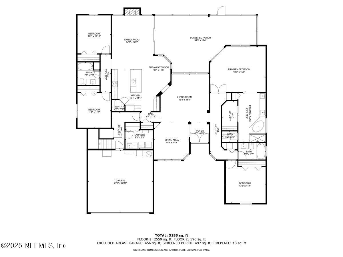 760 Mill Stream Road Ponte Vedra Beach, FL 32082 - Photo 32 of 34 a picture of floor plan