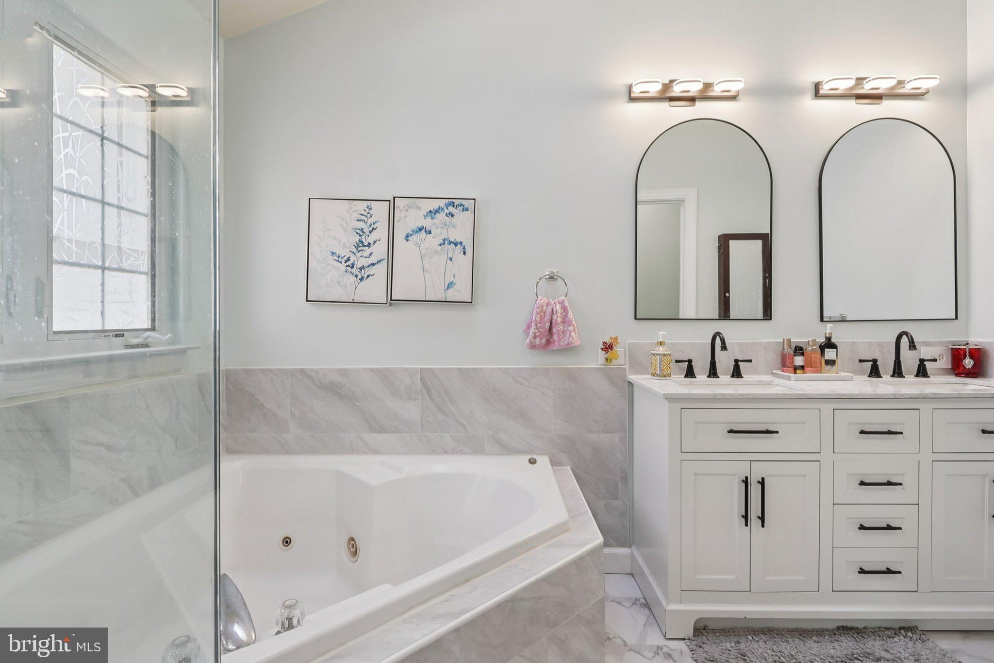 14209 Parker Farm Way Silver Spring, MD 20906 - Photo 34 of 57 a bathroom with a tub sink and mirror