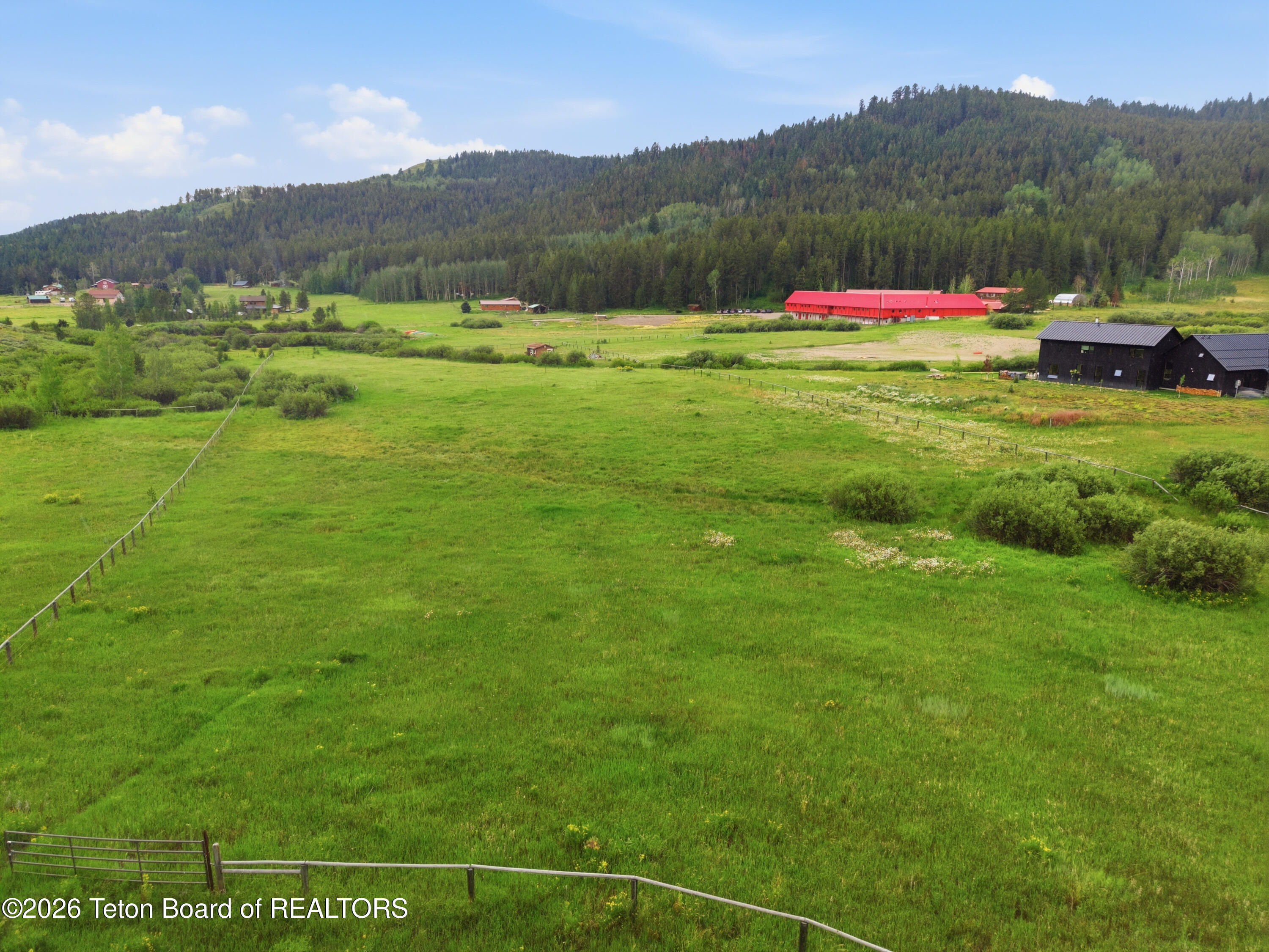 3950 North Fork Fall Creek Road Wilson, WY 83014 - Photo 11 of 12 11 Drone View Low South