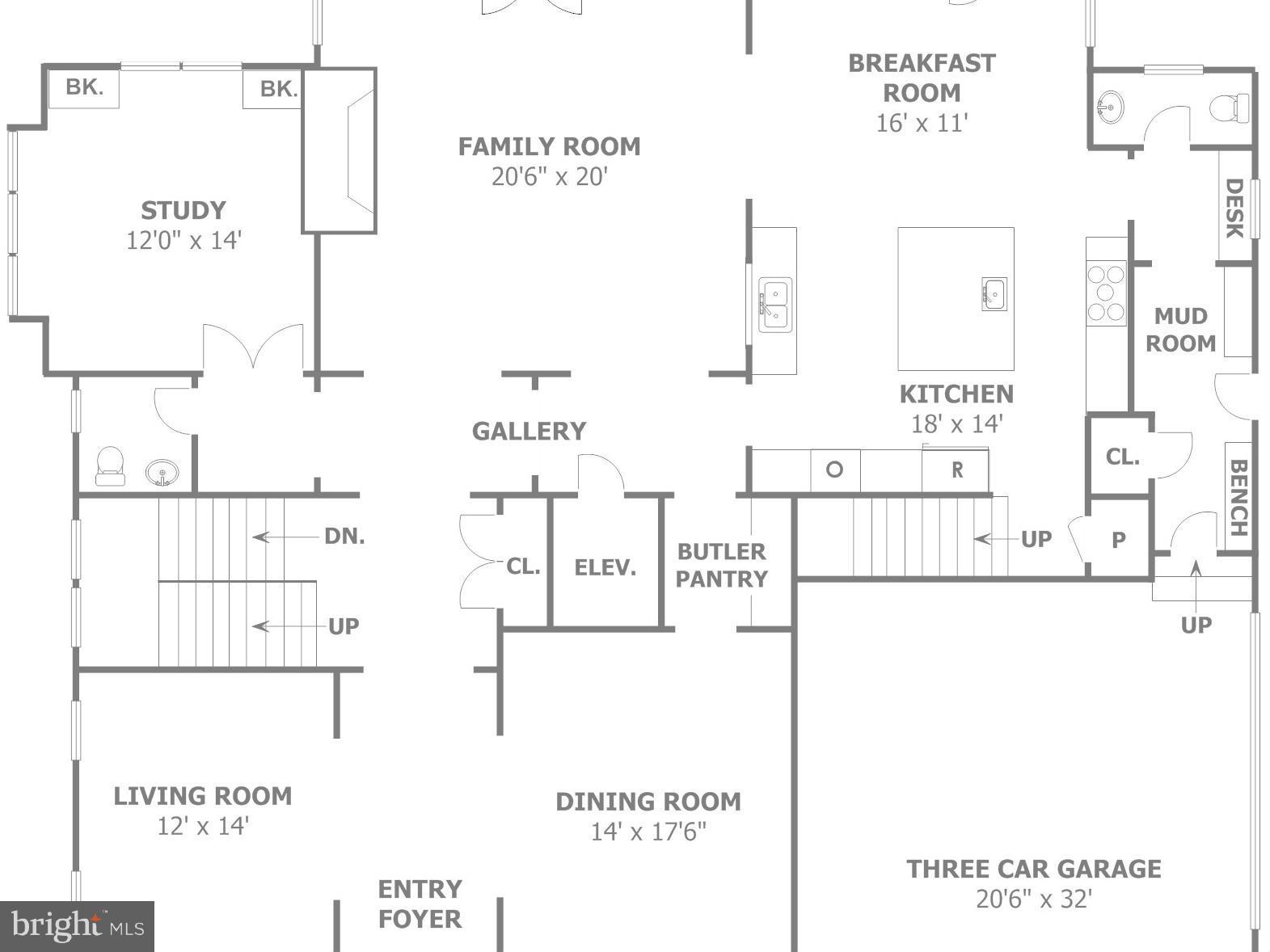 7109 Matthew Mills Road McLean, VA 22101 - Photo 28 of 30 Main Floor Plan