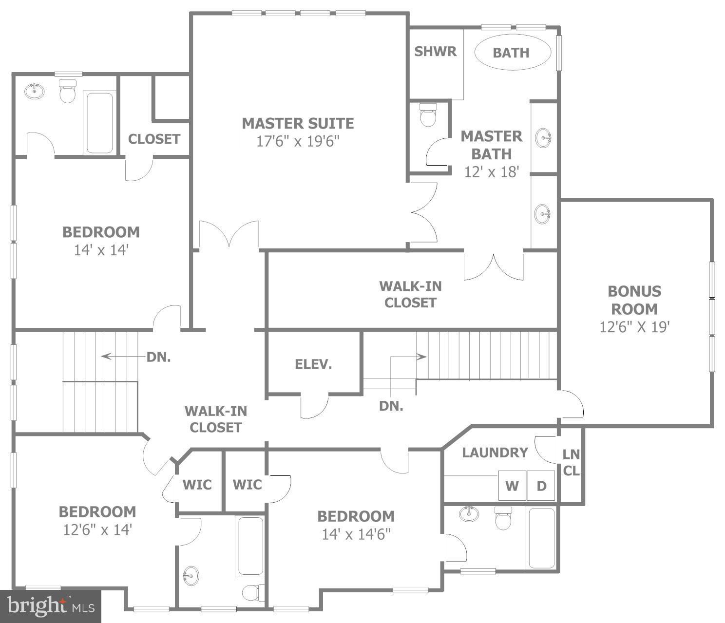 7109 Matthew Mills Road McLean, VA 22101 - Photo 29 of 30 Upper Floor Plan