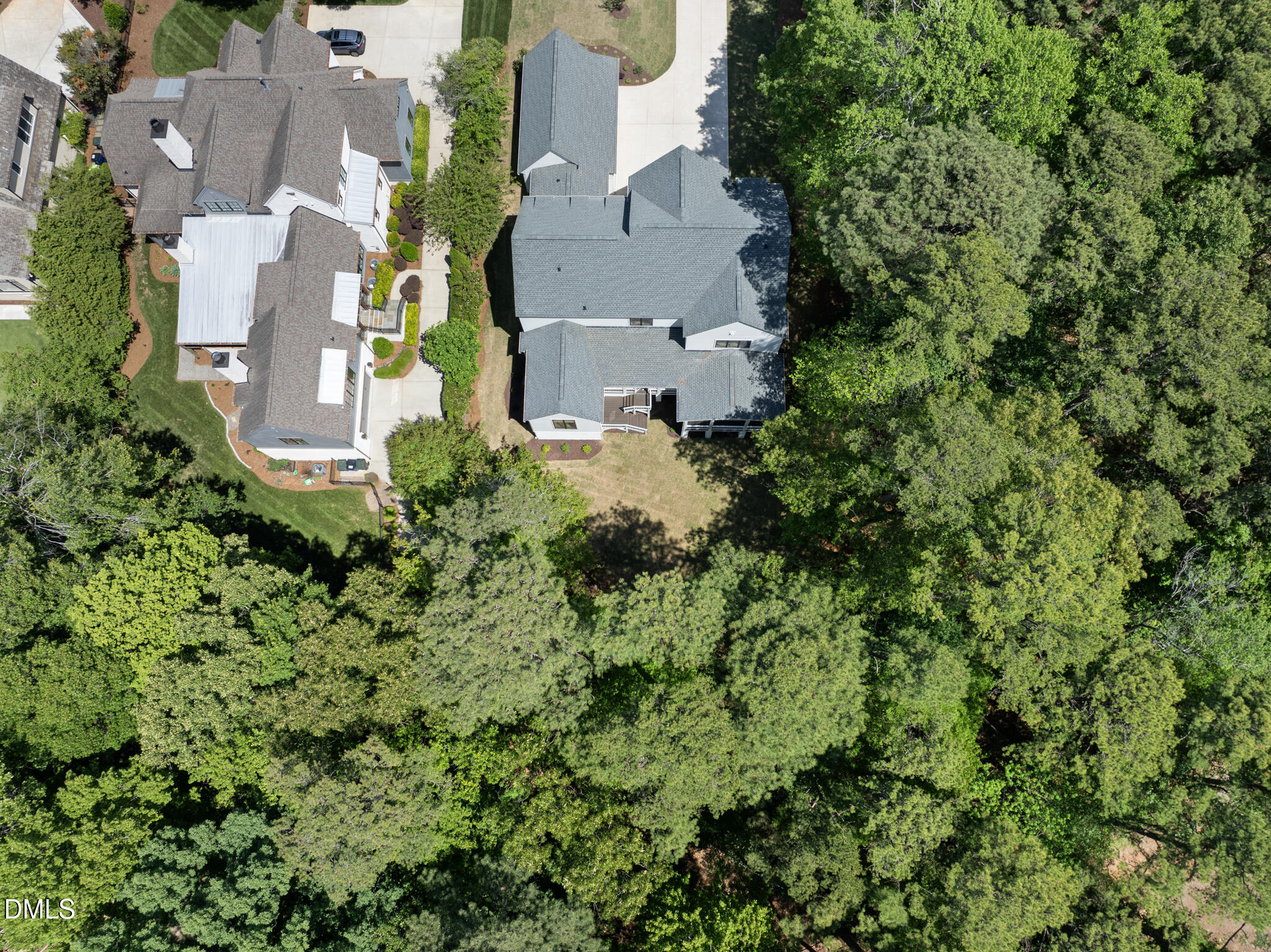 1609 Ridge Road Raleigh, NC 27607 - Photo 53 of 62 an aerial view of residential house with outdoor space and trees all around