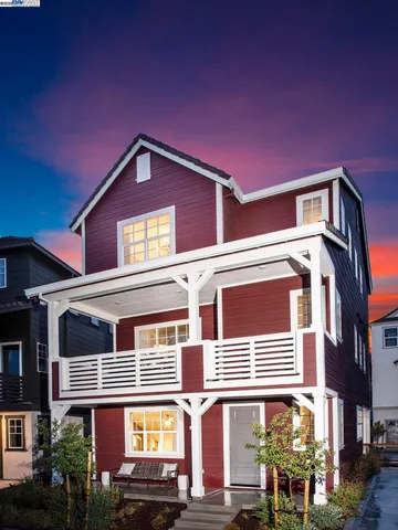 a front view of a multi story building