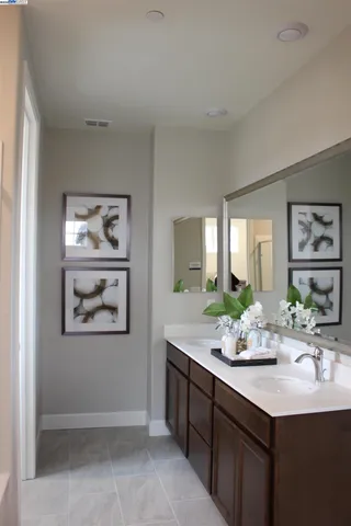 a workspace with furniture and a window