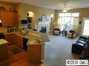 8152 Evanston Falls Road Huntersville, NC 28078 - Photo 2 of 8 a living room with furniture a large window and a fireplace
