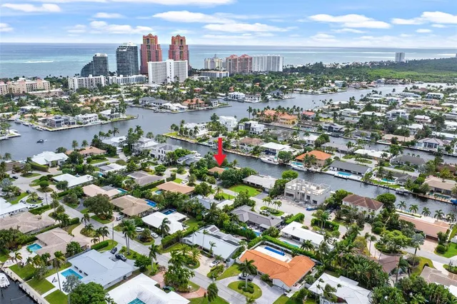 an aerial view of a city