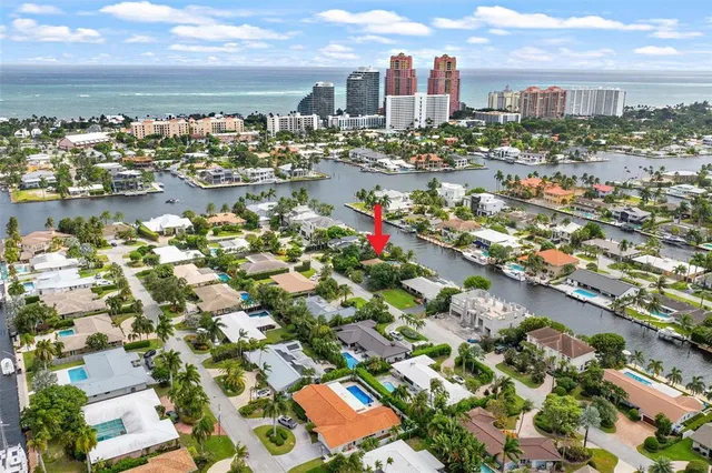 an aerial view of a city