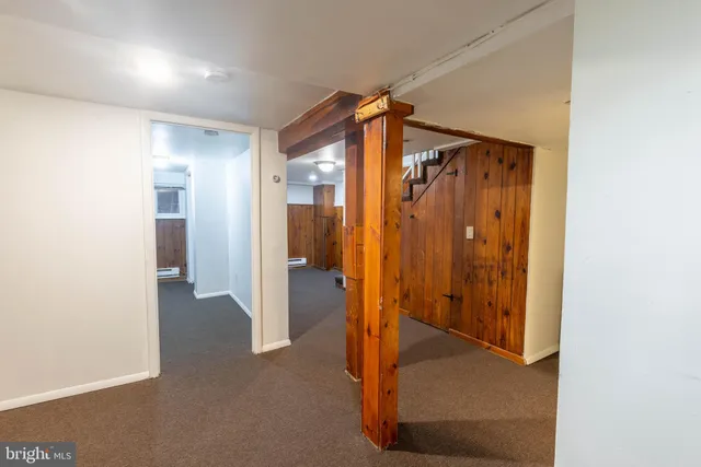 a view of a bathroom with shower
